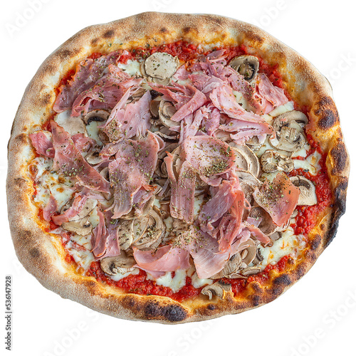 Pizza Reine Jambon Fromage Champignon PNG