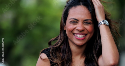 Wallpaper Mural Fun woman laughing and smiling, beautiful pretty girl real life laugh and smile Torontodigital.ca