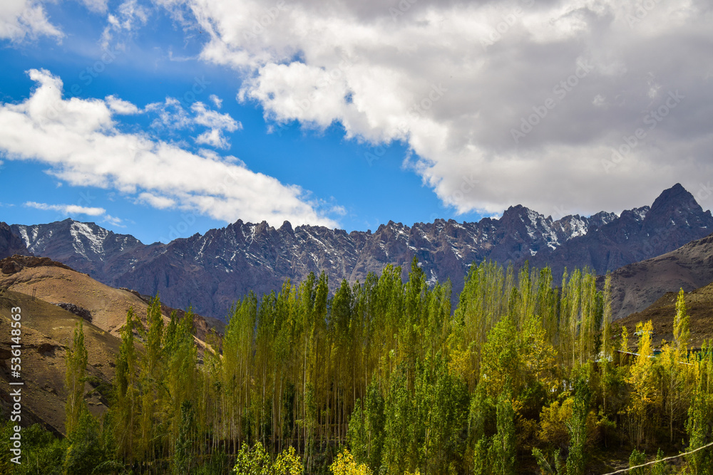 landscape with clouds