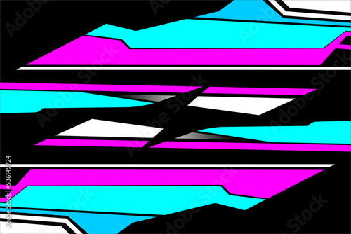 colorful racing background vector design with a unique pattern of lines and arrows