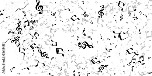 Musical note symbols vector illustration.
