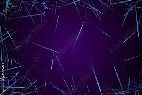 Digital geometric blue lines streams visual technology concept. Abstract scie...