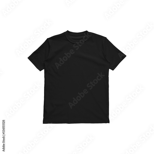 Unisex Inside Out Black T-Shirt Front Mockup for Men and Women
