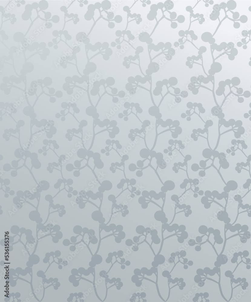 seamless pattern of branches with berries on a gray background seamless pattern of branches with berries on a gray background