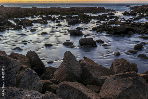 rocky coast of the sea