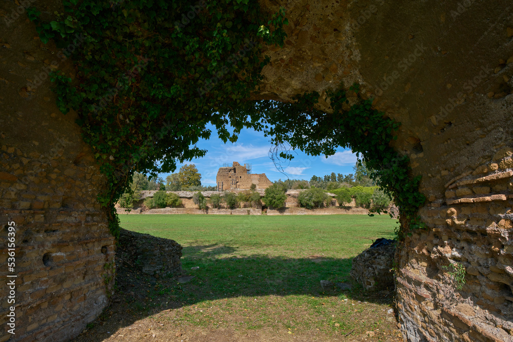 Villa di Massenzio archeological complex in Rome, Italy Villa di Massenzio archeological complex in Rome, Italy