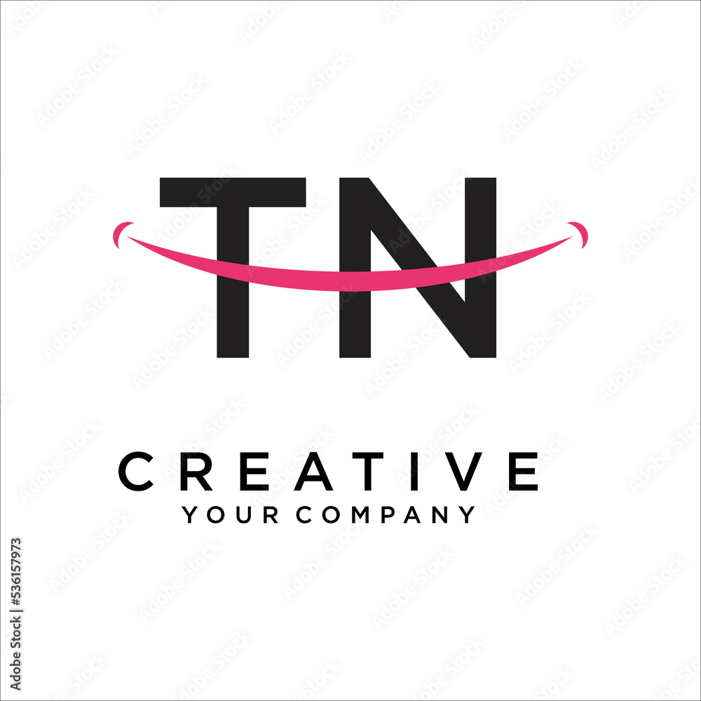 TN,NT Letter Logo Design Template TN,NT Letter Logo Design Template