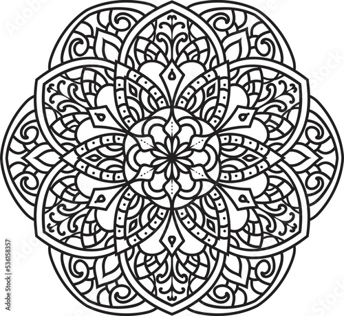 Mandalas for coloring book color pages.Anti-stress coloring book page for adults.