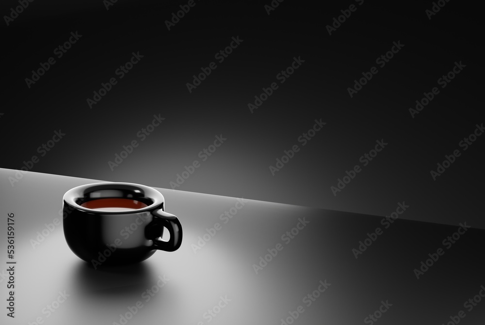 cup of coffee with black colors
