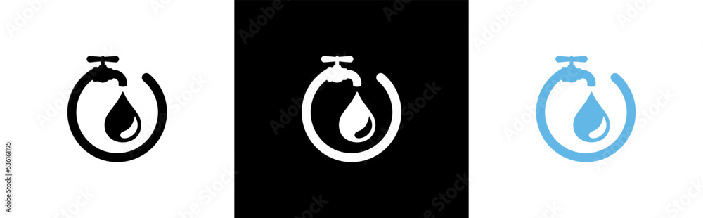 Faucet icon. water tap symbol signs vector illustration Faucet icon. water tap symbol signs vector illustration