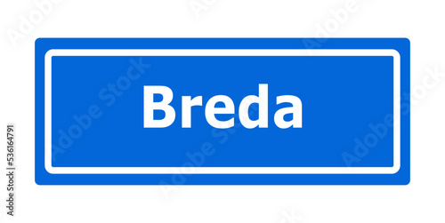 Ortstafel, Breda, Holland