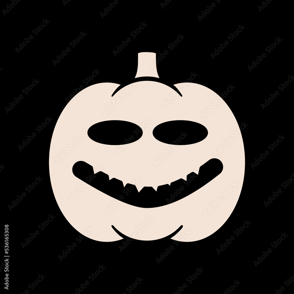 Halloween pumpkin icon vector. Jack-O-Lantern Halloween pumpkin icon vector. Jack-O-Lantern