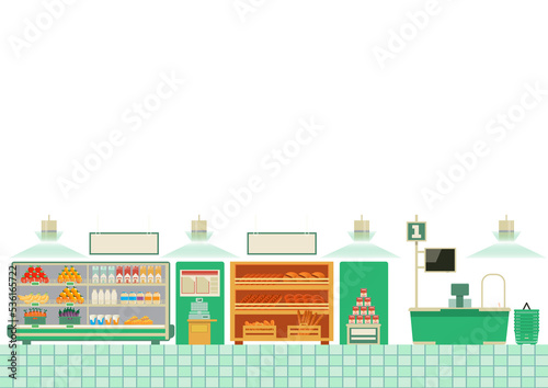Eco food store PNG illustration with transparent background