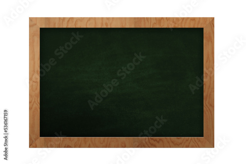 Green Chalk Board wooden frame transparent background png isolated