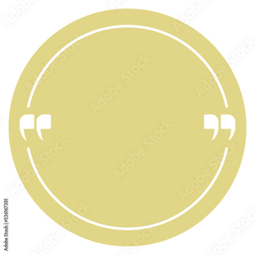 circle quote box pastel frame