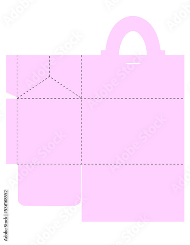 Ribbon Gift Bag Template