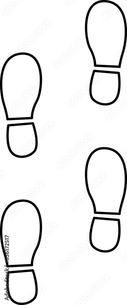 footprint foot steps footprint foot steps