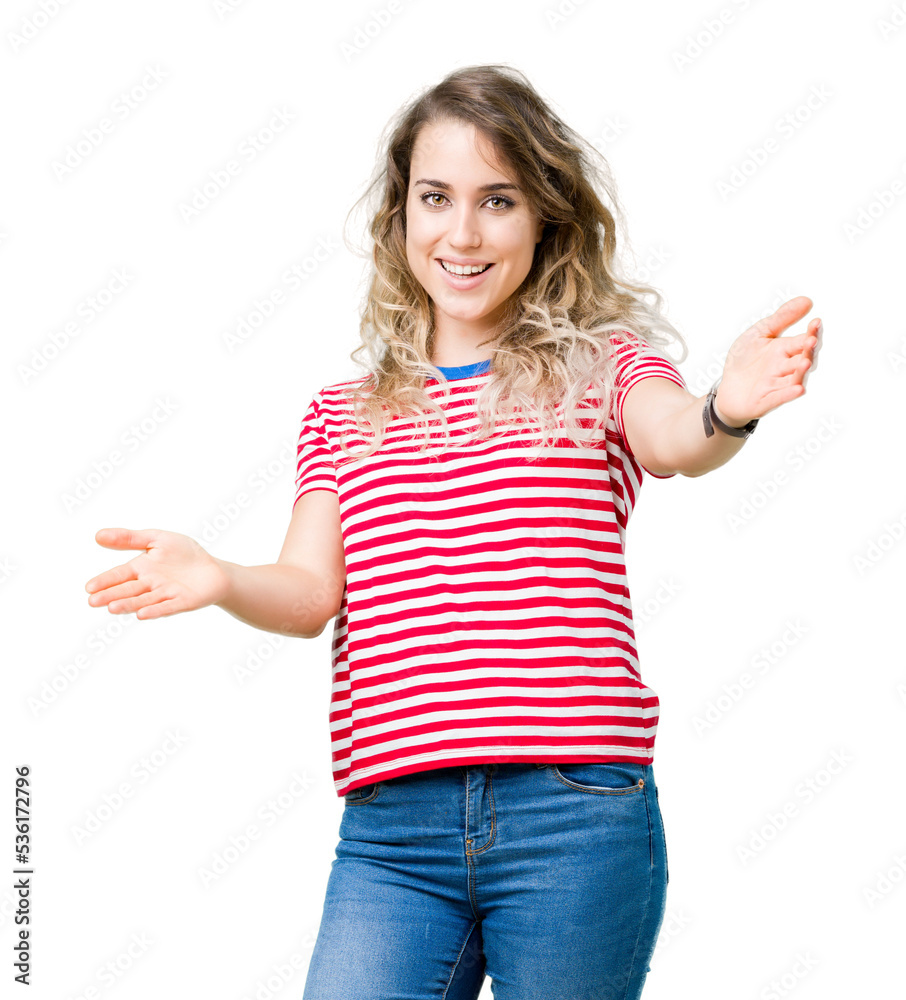 Beautiful young blonde woman over isolated background looking at the camera smiling with open arms for hug. Cheerful expression embracing happiness. Beautiful young blonde woman over isolated background looking at the camera smiling with open arms for hug. Cheerful expression embracing happiness.