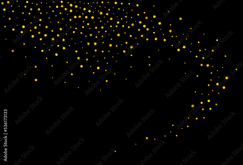 Gold Round Rich Vector Black Background. Abstract