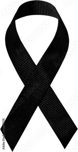 Black ribbon for mourning. © JCLobo