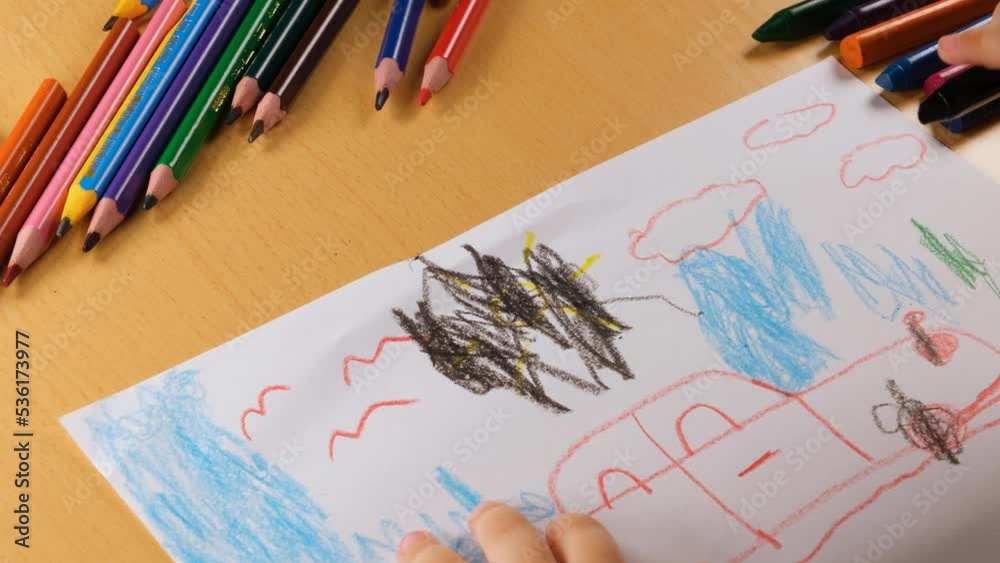  kid scribbling picture