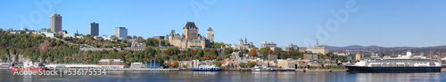 Quebec City panoramic view in autumn, Canada photo