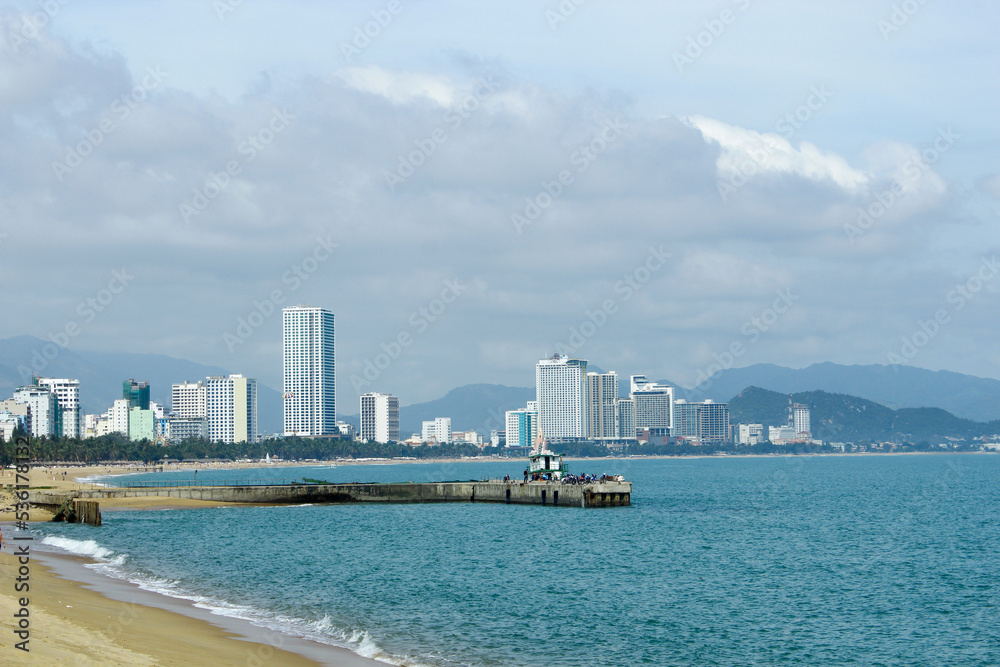 Coast of Nha Trang city, Vietnam