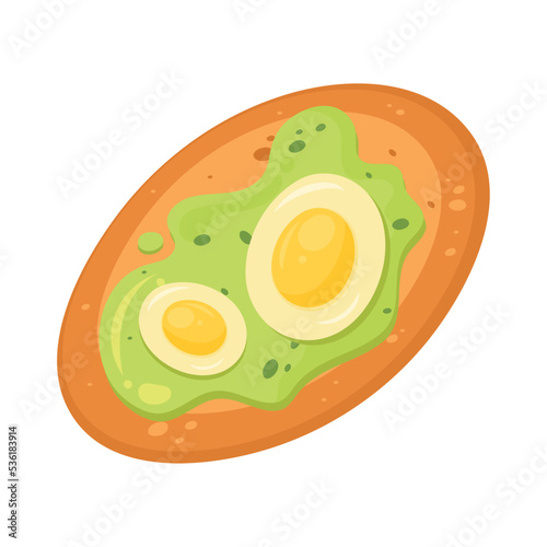 bread toast and eggs