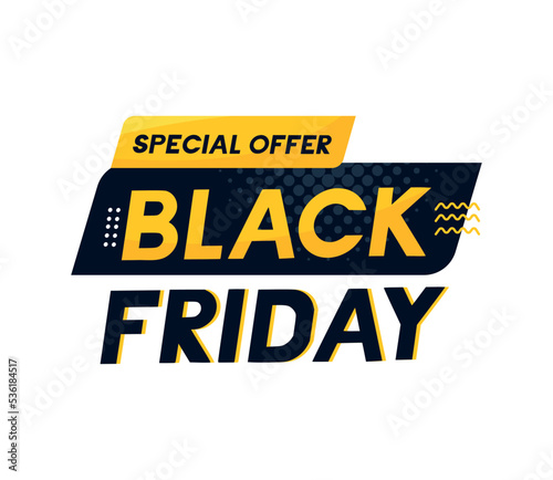 special offer black friday label