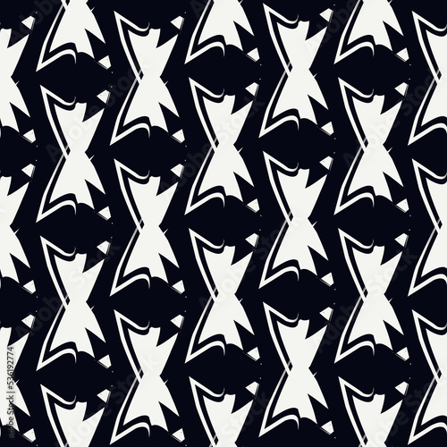 Paint brush geometrical ornament. Hand drawn seamless pattern. Abstract backdrop. Trendy wallpaper. Geometric background. Ethnic motif. Mosaic ornate. Textile print. Web design