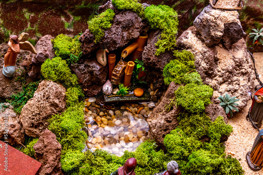 Fototapeta premium Composición de un portal de belén.