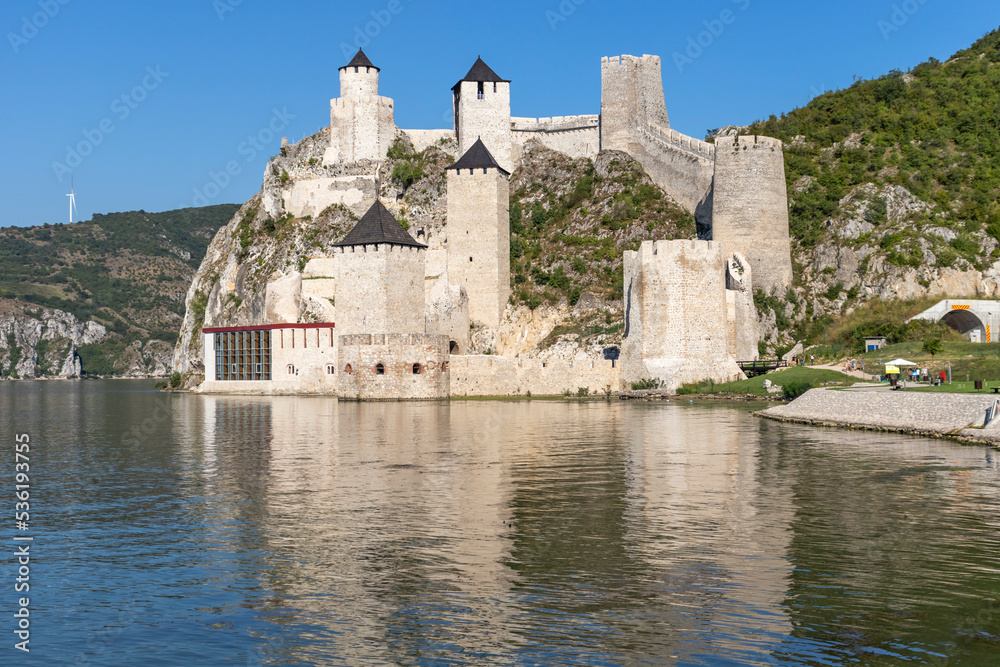 Ruins of Medieval fortified town of Golubac, Serbia