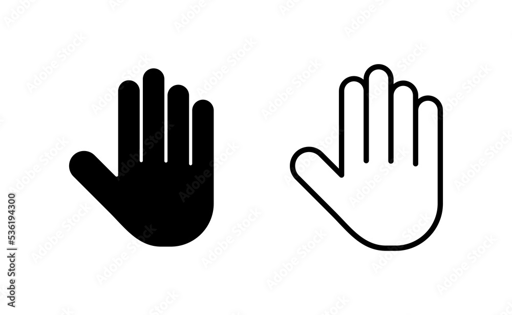 Hand icon vector for web and mobile app. hand sign and symbol. hand gesture Hand icon vector for web and mobile app. hand sign and symbol. hand gesture