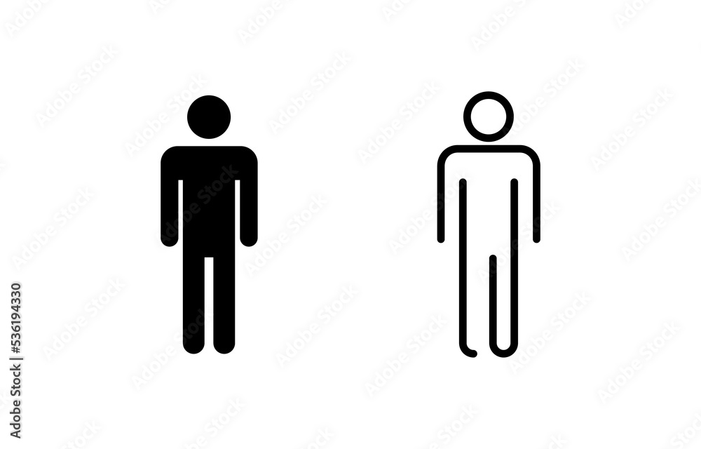 Man icon vector for web and mobile app. male sign and symbol. human symbol
