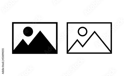 Picture icon vector for web and mobile app. photo gallery sign and symbol. image icon