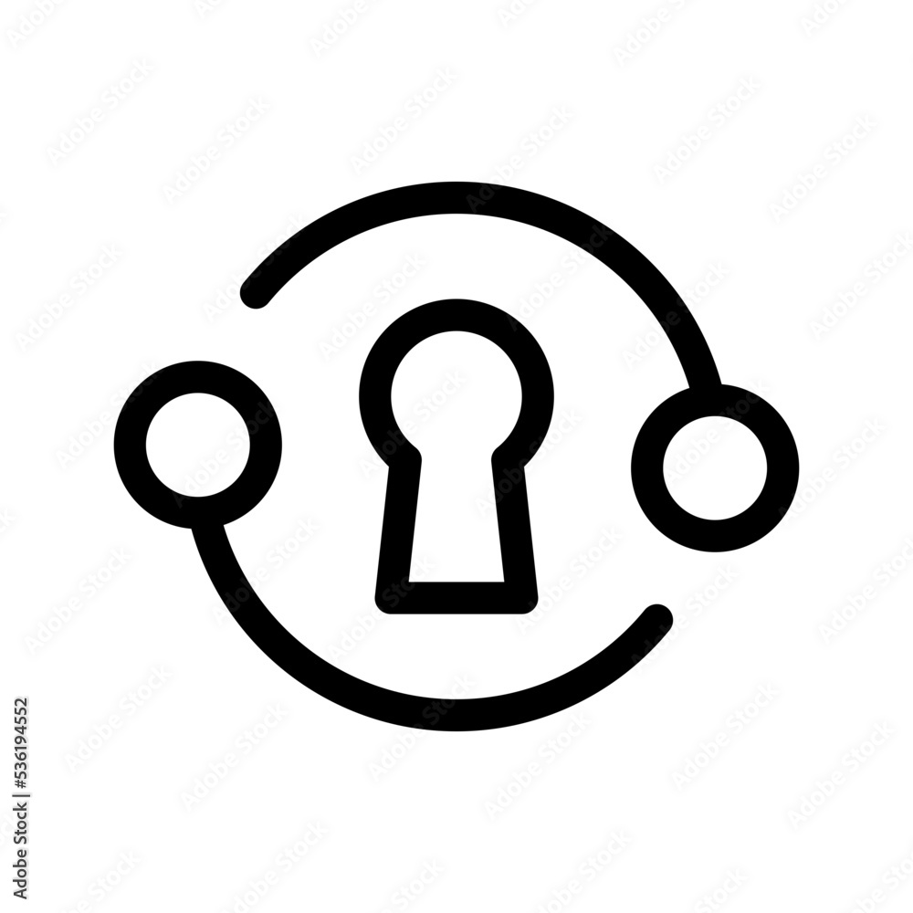Keychain Icon Vector Symbol Design Illustration Keychain Icon Vector Symbol Design Illustration