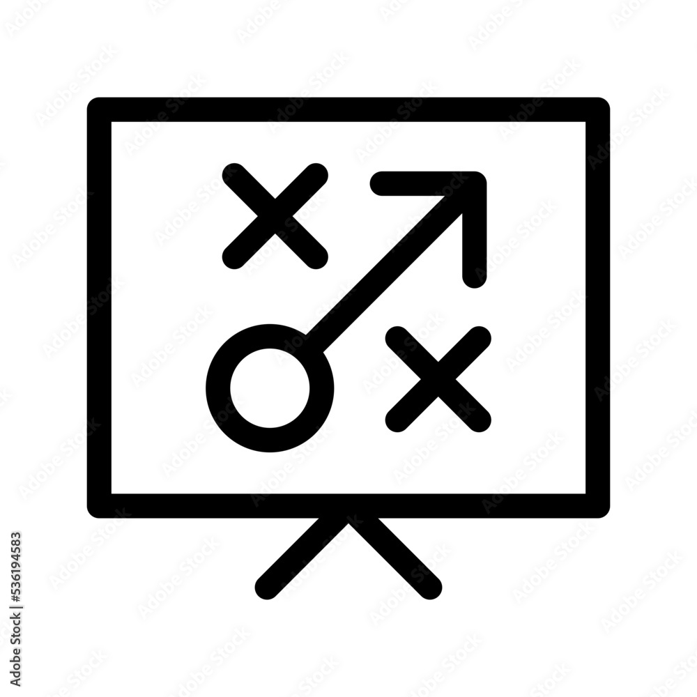 Fototapeta premium Strategy Icon Vector Symbol Design Illustration
