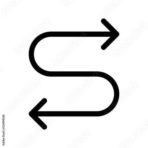 Directions Icon Vector Symbol Design Illustration