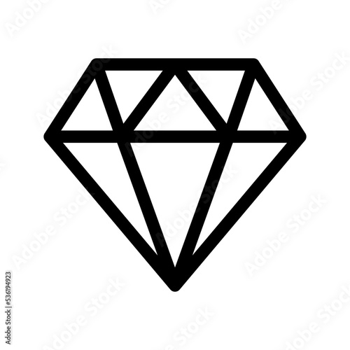 Diamond Icon Vector Symbol Design Illustration