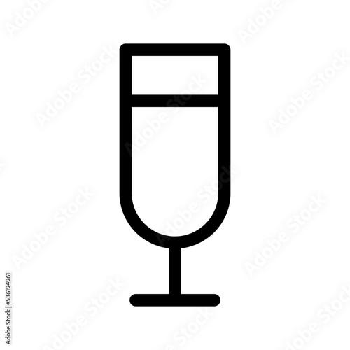 Drink Glass Icon Vector Symbol Design Illustration © yandirs
