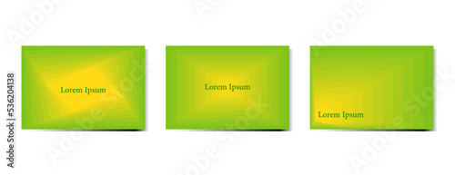 ポストカード/名刺デザインの　テンプレートセット	