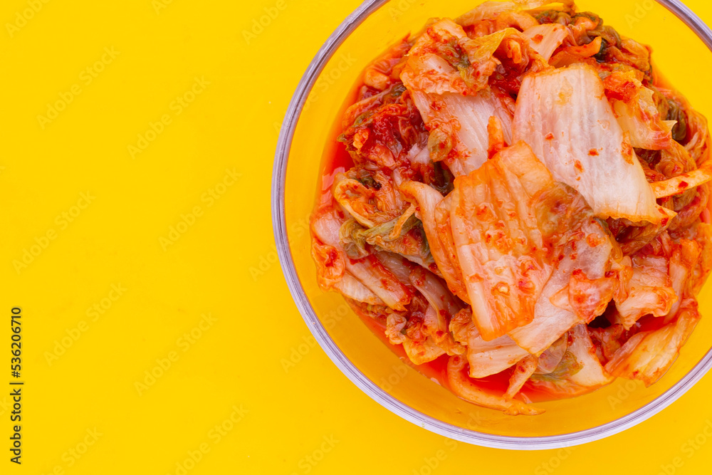 Kimchi, Korean dish of spicy fermented vegetables Kimchi, Korean dish of spicy fermented vegetables