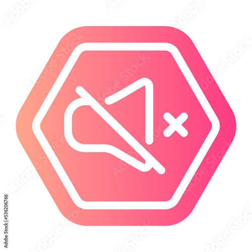 silent gradient icon