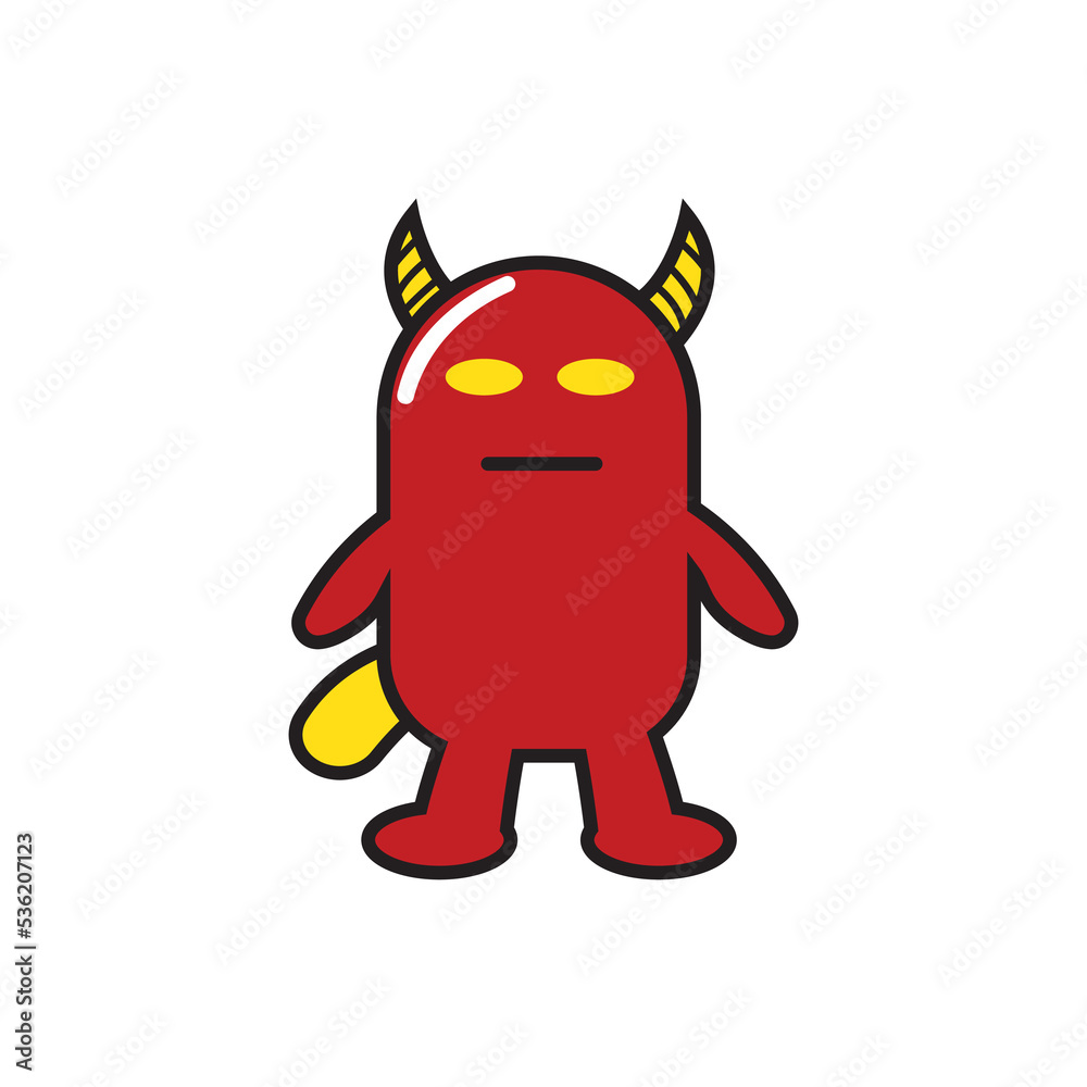devil doodle illustration vector graphic. devil doodle illustration vector graphic.