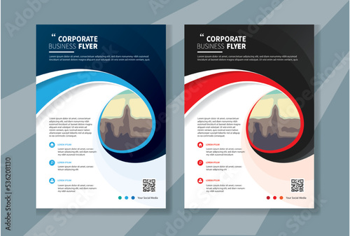 Brochure design, cover modern layout, annual report, poster, flyer in A4 with colorful triangles, geometric shapes for tech, science, market with light background