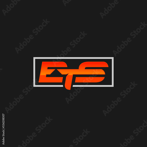 ETS Letter Initial Logo Design Vector Illustration.
