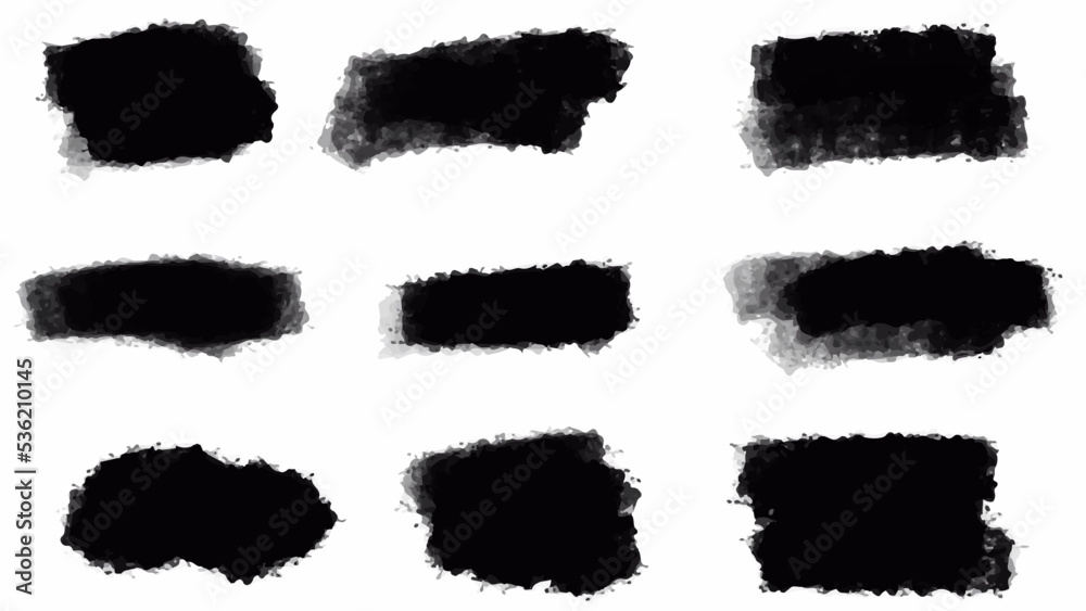 Big set of Black grunge stroke brush , banner, label, for your design, vector. Big set of Black grunge stroke brush , banner, label, for your design, vector.