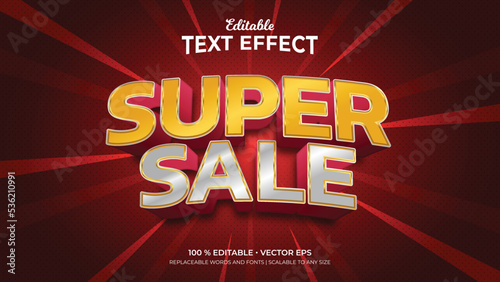 Super Sale Editable Text Effects