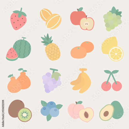 과일 음식 일러스트 이미지 모음