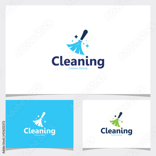 Cleaning logo icon vector isolated